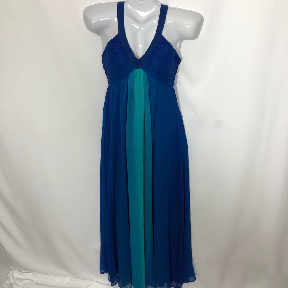 H&M sheer full skirt maxi length halter dress